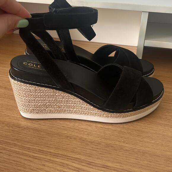 Womens Cole Haan Espadrille Wedge Ssandal Size 6.5 - Picture 3 of 16